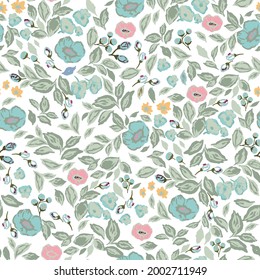 Vektorklassische und Retro-Rose, Blumenmotive botanische Illustration nahtlose Muster-digitale Datei-Kunstwerk-Innendekor oder Modegewebe 