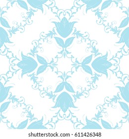 Vector classic seamless pattern background. Retro style