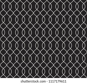 Vector Classic Seamless Pattern. Monochrome Retro Texture. Hipster Geometric Background.