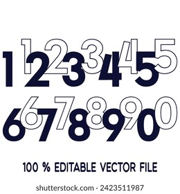 Vector classic sport basketball jersey number vector