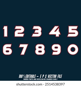 Vector classic sport basketball jersey number vector