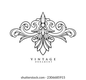 Vector of classic victorian ornament design