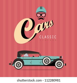 Vector Of A Classic Vintage Car