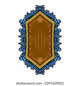 Vector classic vintage ornament frame