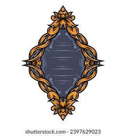 Vector classic vintage ornament frame