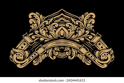 Vector classic vintage ornament frame