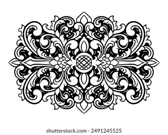 Vector classic vintage ornament frame
