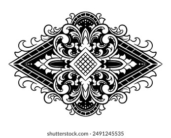 Vector classic vintage ornament frame