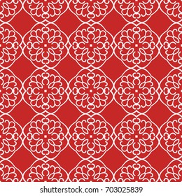 Vector classic vintage ornamental pattern. Seamless abstract background with repeating elements