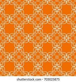 Vector classic vintage ornamental pattern. Seamless abstract background with repeating elements