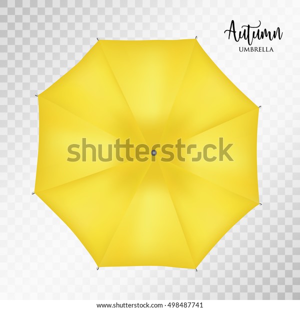 Download Vector Classic Yellow Round Rain Umbrella Stock Vector ...