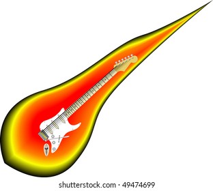 vector classical acoustic guitar