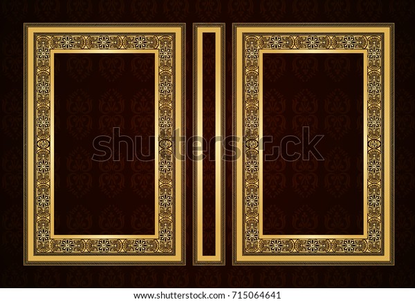 Vector classical\
book cover. Decorative vintage frame or border to be printed on the\
covers of books. Drawn by the standard size. Color can be changed\
in a few mouse clicks.
