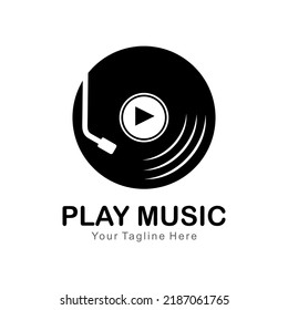 vector classical music disc logo