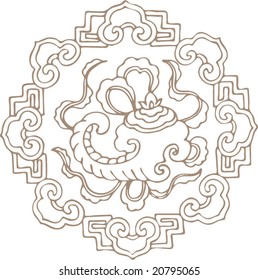Vector of Classical Traditional Chinese Pattern
