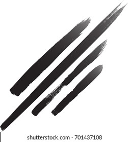 Vector Claw Scratches . Traces of an Animal 