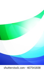 Vector clean blurred wave abstract template