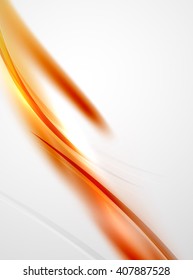 Vector clean blurred wave abstract template