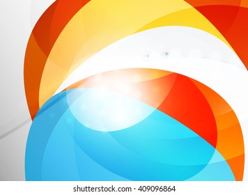 Vector clean blurred wave abstract template