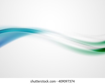 Vector clean blurred wave abstract template