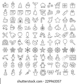 Vector clean flat  icons set for web design and application user interface. Nice details and easily identifiable. Useful for holidays infographics. 