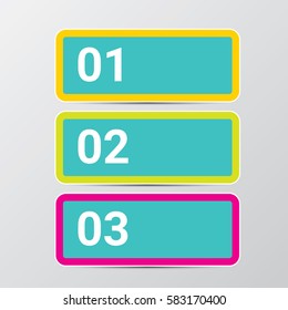 vector clean modern blue Infographic square banners set. Vector illustration can be used for workflow layout, diagram, number options, web design.