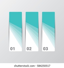 vector clean modern blue Infographic square banners set. Vector illustration can be used for workflow layout, diagram, number options, web design.
