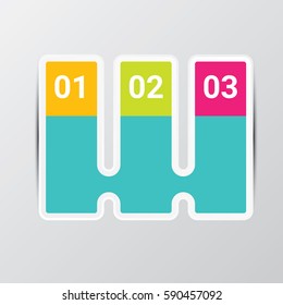 vector clean modern blue Infographic square banners set. Vector illustration can be used for workflow layout, diagram, number options, web design.