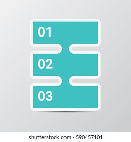 vector clean modern blue Infographic square banners set. Vector illustration can be used for workflow layout, diagram, number options, web design.