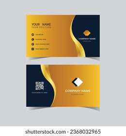 Vector clean modern business card template