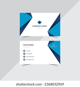 Vector clean modern business card template