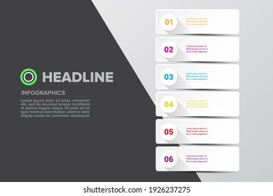 vector clean modern white paper web Infographic square banners set on grey background. Vector illustration can be used for workflow layout, step diagram, number options, web design, and presentation