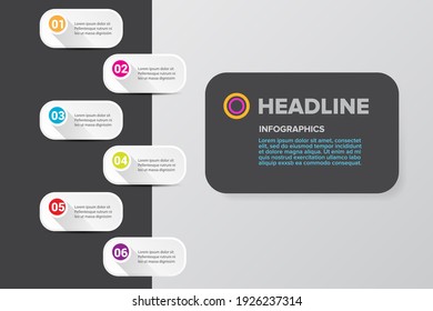 vector clean modern white paper web Infographic square banners set on grey background. Vector illustration can be used for workflow layout, step diagram, number options, web design, and presentation