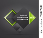 Vector clean professional business login form