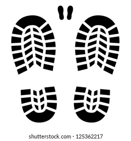 vector clean shoe imprint