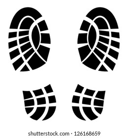 vector clean shoe imprints