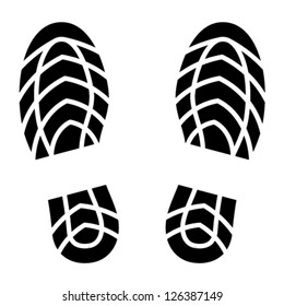 25,256 Shoe print icon Images, Stock Photos & Vectors | Shutterstock