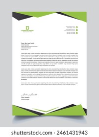 Vector clean simple corporate a4 letterhead layout for print