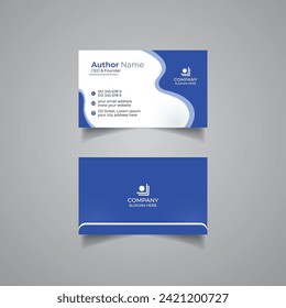 Diseño de tarjetas de visita o diseño de tarjetas de visita con estilo de limpieza de vectores