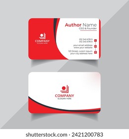 Diseño de tarjetas de visita o diseño de tarjetas de visita con estilo de limpieza de vectores