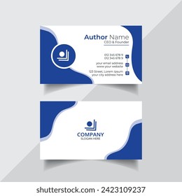 Vector clean style modern business card template or visiting card design