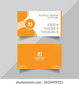 Vector clean style modern business card template or visiting card design