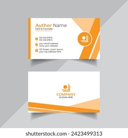 Diseño de tarjetas de visita o diseño de tarjetas de visita con estilo de limpieza de vectores