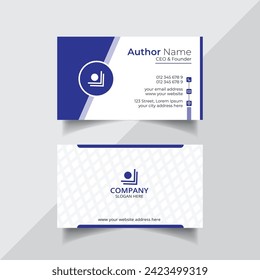 Vector clean style modern business card template or visiting card design