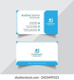 Vector clean style modern business card template or visiting card design