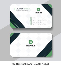 Vector clean style modern business card template