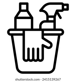 Vector Cleaning Tools Grocery object illustration