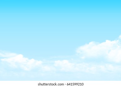 vector clear sky cloud background