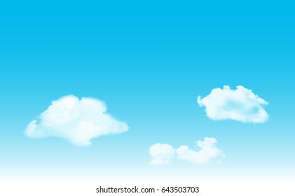 vector clear sky cloud background