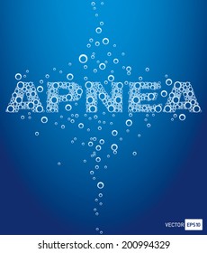 vector clear water bubble background apnea